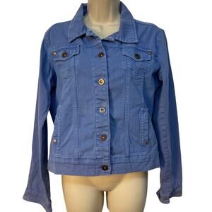 Coupe Blue Denim Collection Women’s Long Sleeve Denim Jacket Color Blue Size L